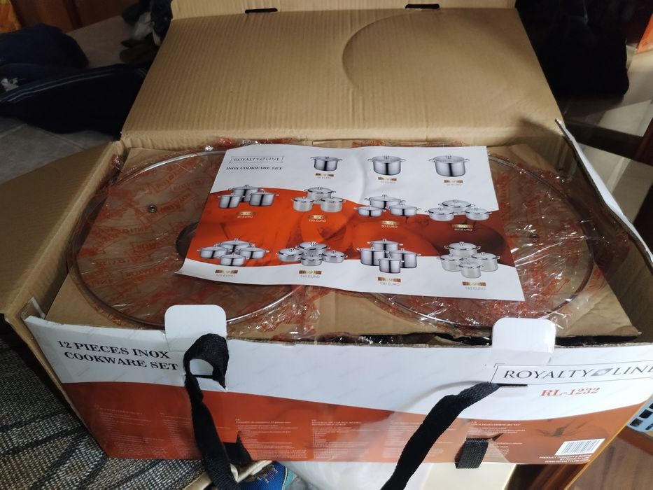 Vând set de oale inox 5 bucăți