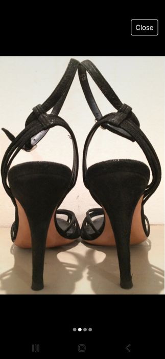 Sandale cu toc Ralph Lauren Collection