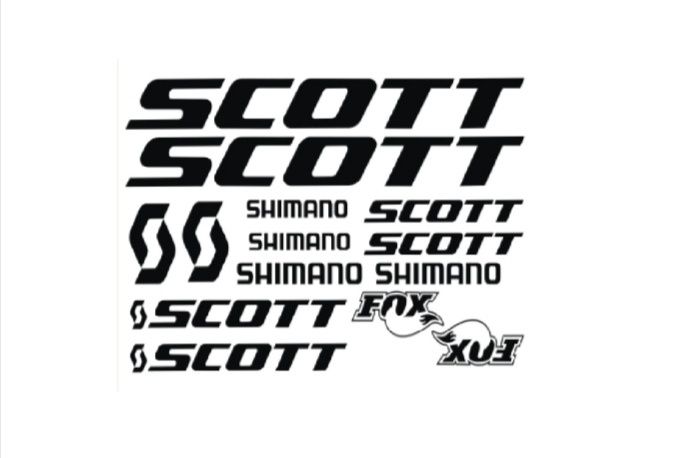 Stickere bicicleta  Scott - orice model cu TRANSPORT GRATUIT