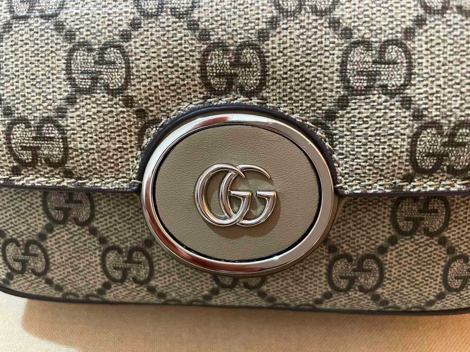 Оригинална Gucci Petite мини Чанта За Рамо Кожа Гучи Mini Горна Дръжка