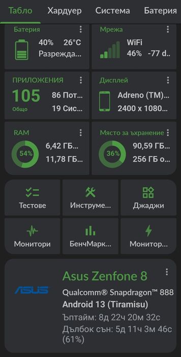 Asus Zenfone 8, 12GB Ram, 256GB Memory
