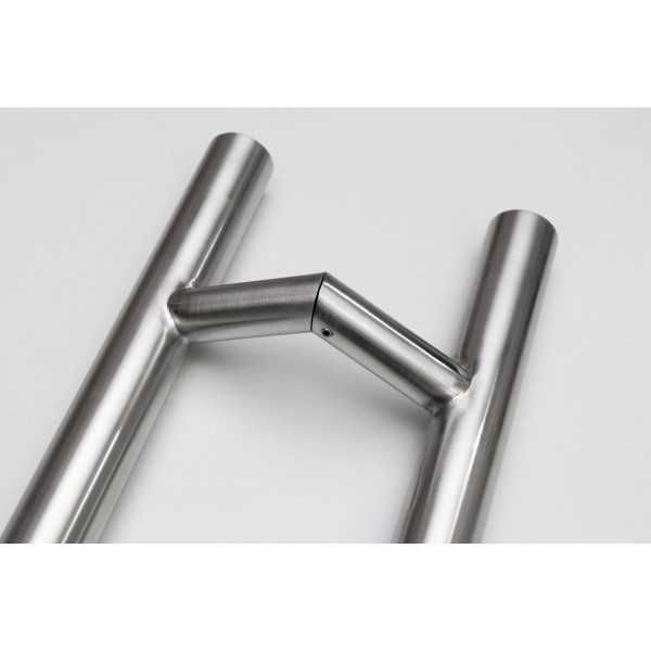 Maner tragator inox satinat, L: 500mm, diam.32mm, asezare inclinata