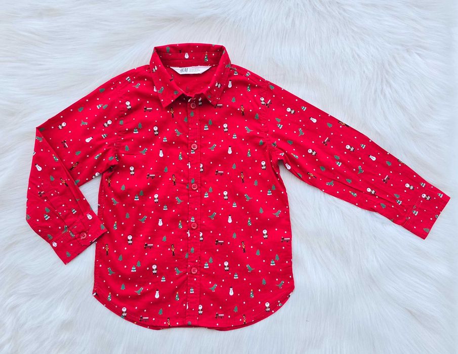 Детска Коледна риза H&M 3-4 години