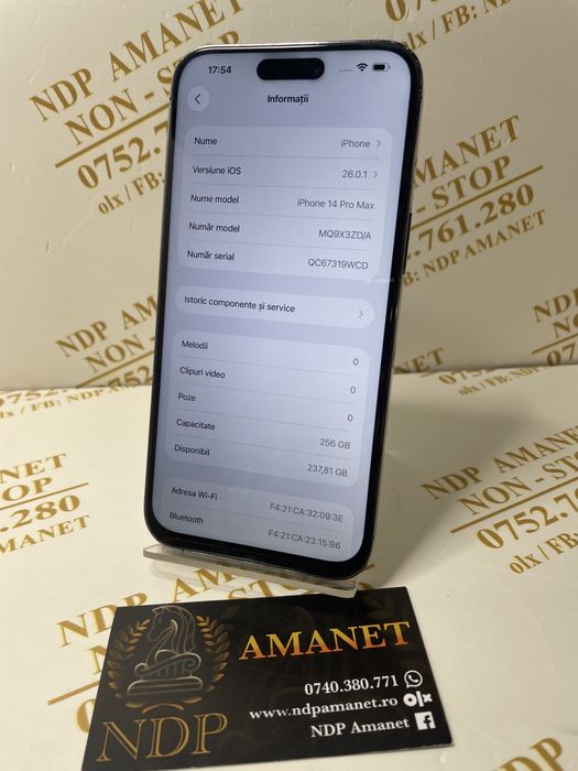 NDP Amanet Braila Iphone 14 Pro Max 256gb (42882)