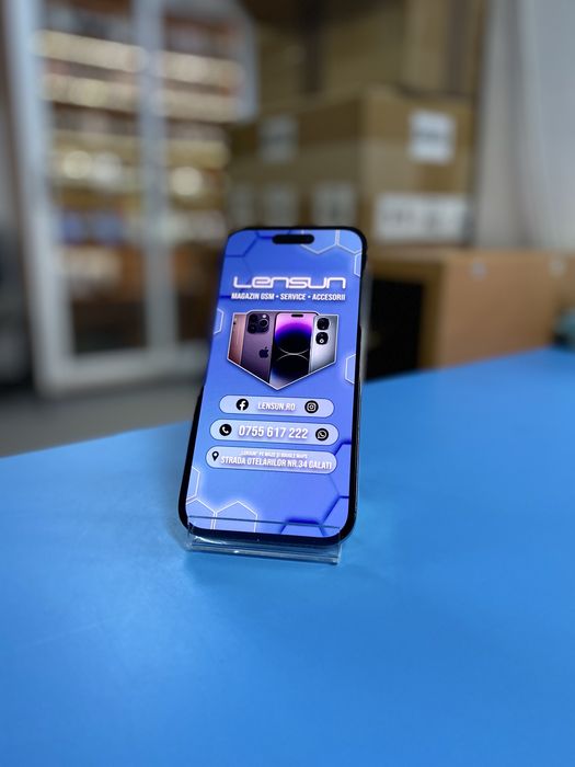 Apple iPhone 14 PRO 100%, 256GB, Garantie 12 luni | Lensun