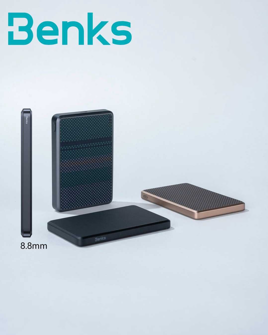 Benks MP15 ArmorGo Ultra thin Power Bank 5000mAh MagSafe 20W iPhone 16