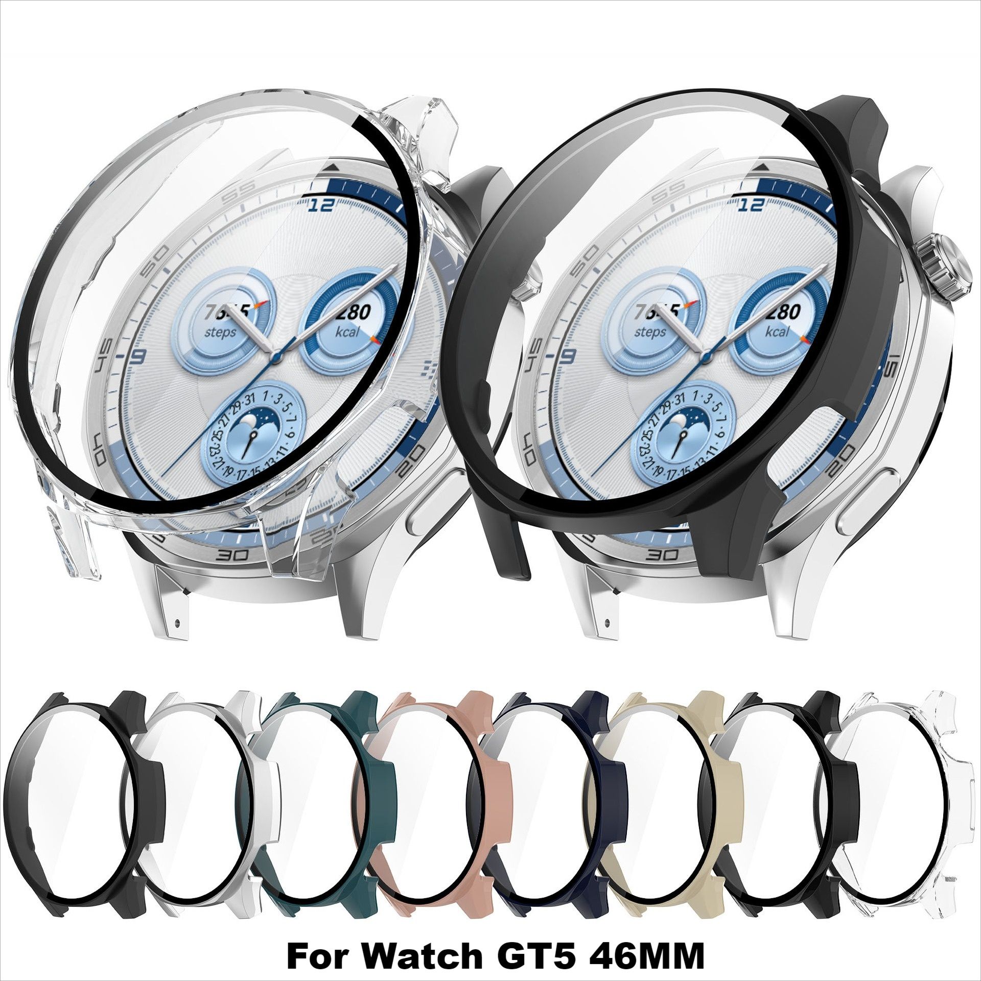 Huawei Watch GT5 GT5 Pro 41 42 46/Твърд удароустойчив кейс с протектор