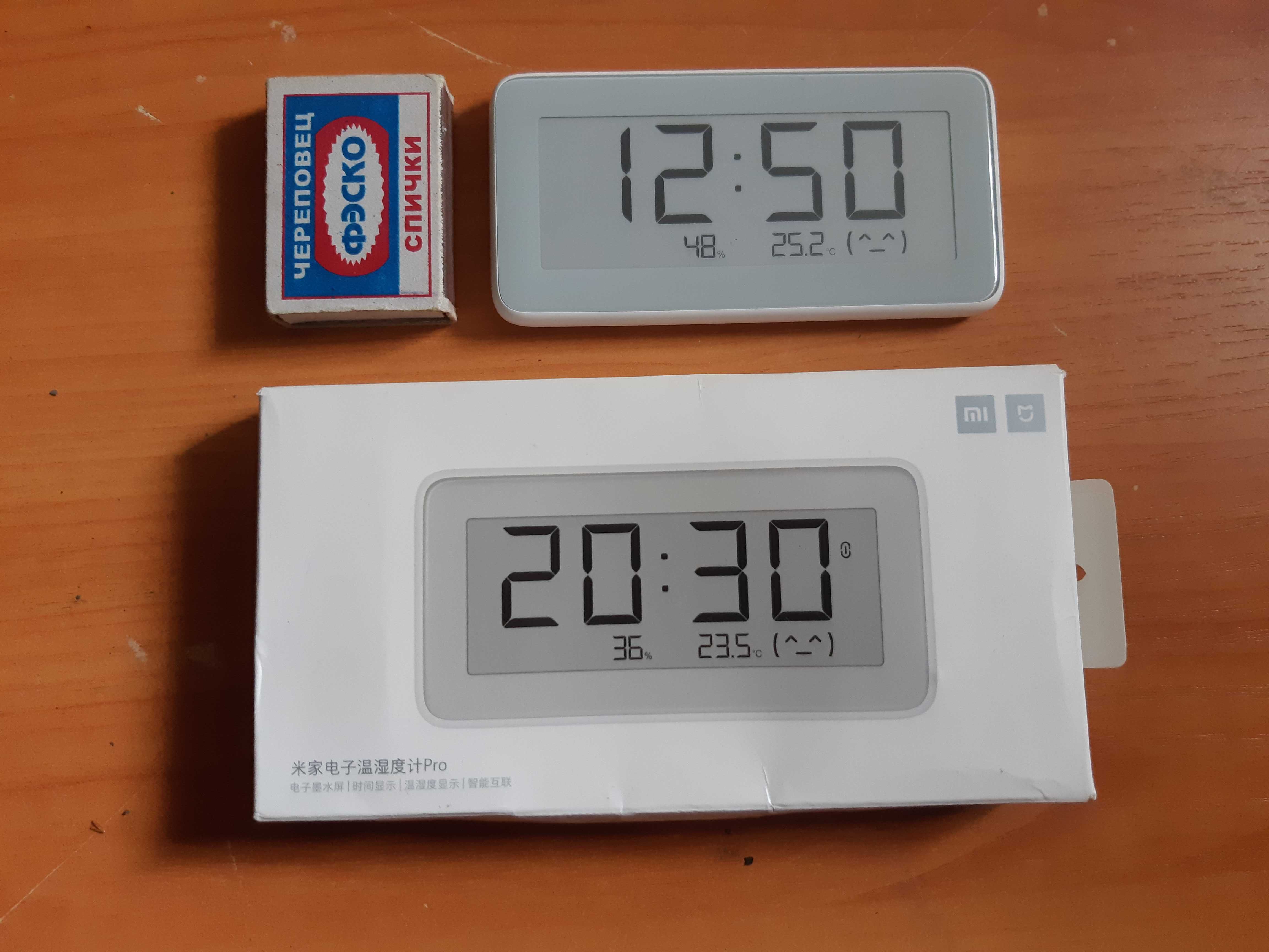 Часы и датчик температуры, влажности Xiaomi  LYWSD02MMC