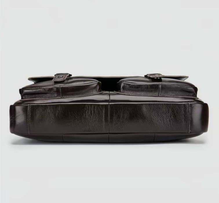 Межская сумка для ноутбука из 100% натуральной кожи портфель мужской