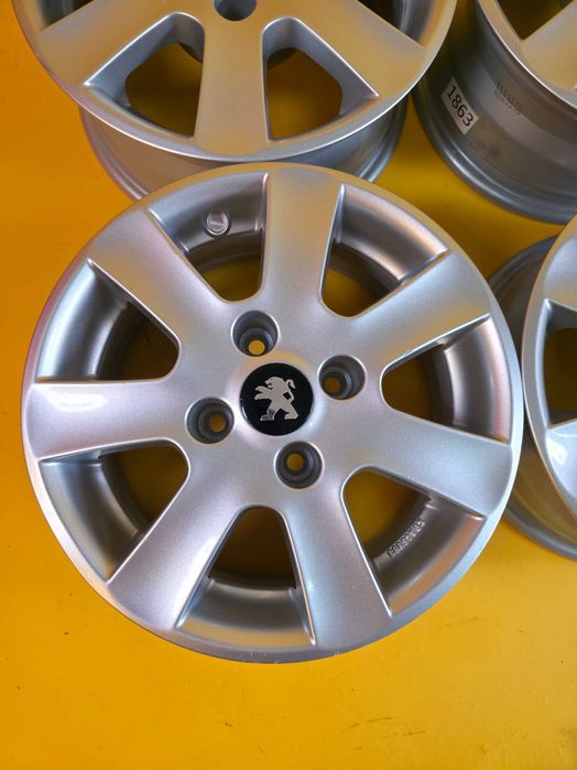 4 Jante Aliaj 4x108 14'' 6J ET 24 - OEM PEUGEOT 208 108 NOI