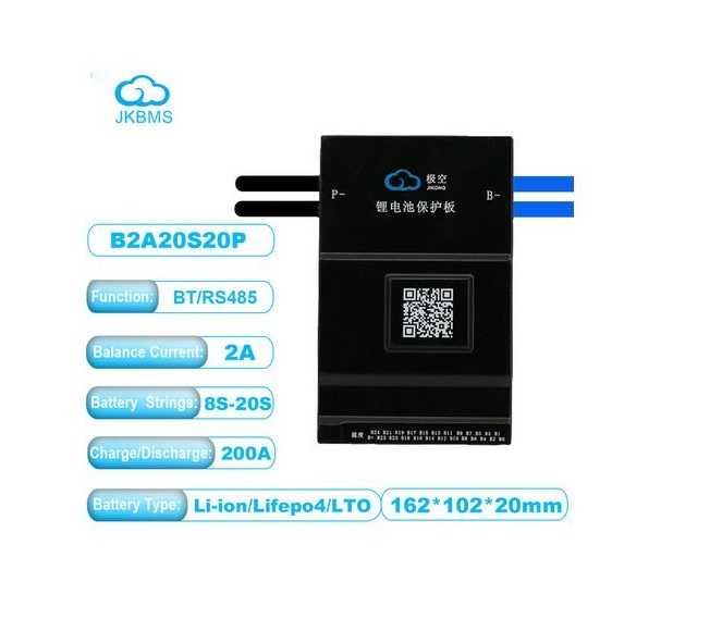 BMS Lifepo4 JK-B2A20S20P 200A 350A balansare activa 2A 8-20S 24V 48V