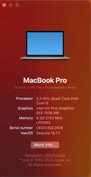 MacBook Pro 13 2018