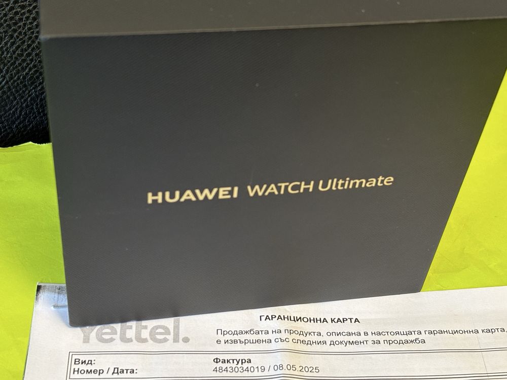КАТО НОВ 48mm Huawei Watch ULTIMATE Гаранция Yettel 2026 Green