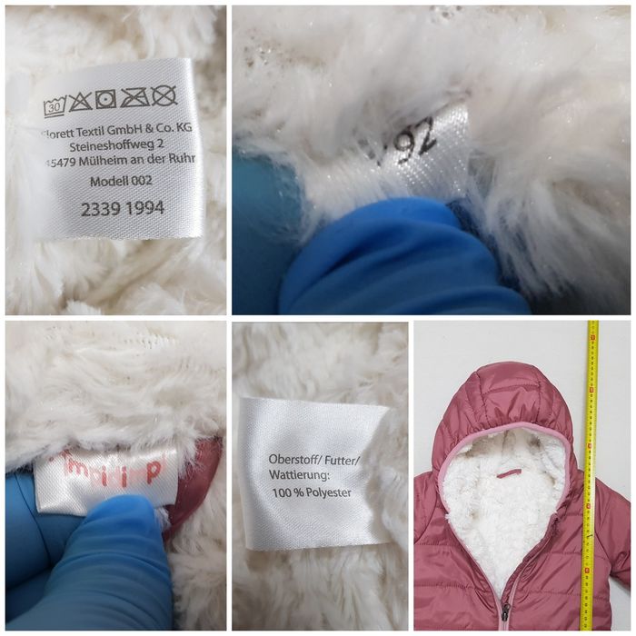 Salopeta iarnă Impidimpi, combinezon zăpadă, overall copii, nr 92 - 98