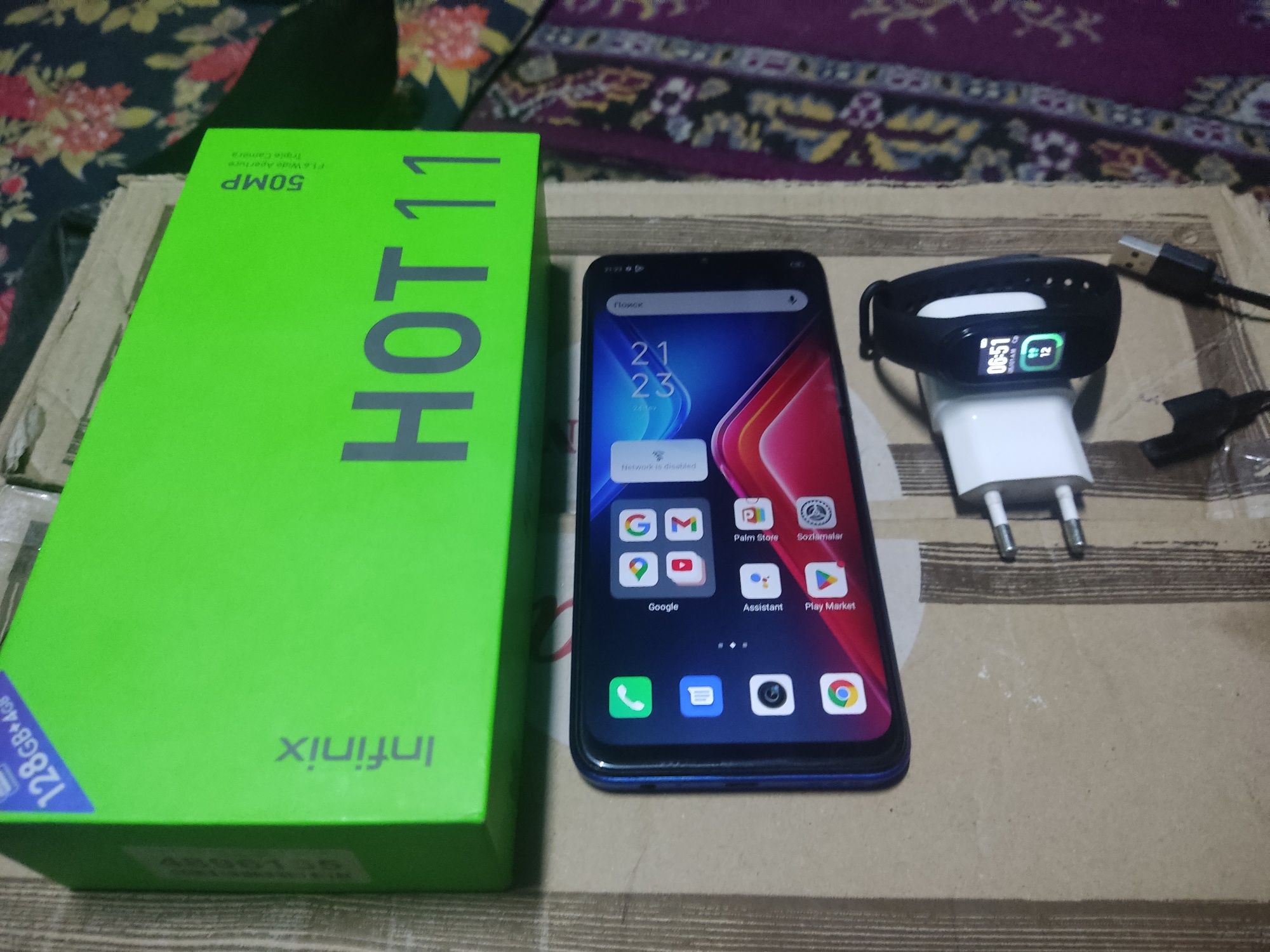 Infinix hot 11 4ga 128 talik