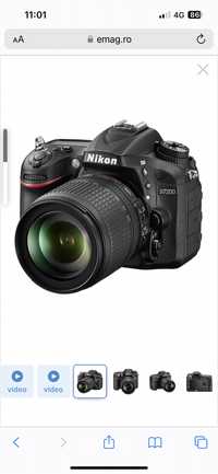 Nikon d7200 stare perfecta,obiectiv 18-140