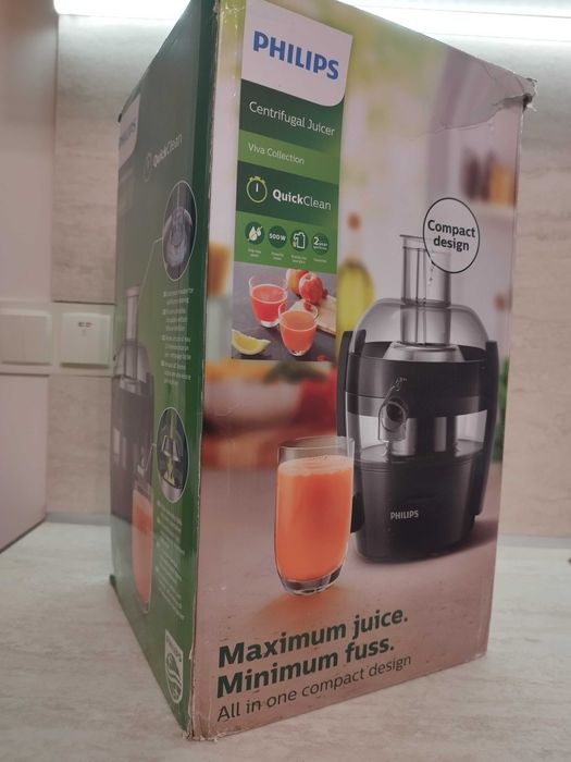 Сокоизстисквачка Philips Viva Collection – компактна