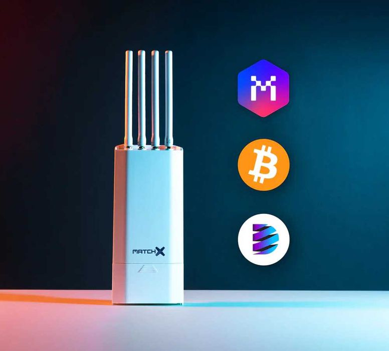 MatchX M2 Pro LPWAN Crypto Miner M2PRO - MXC, DHX, BTC LoRa Hotspot