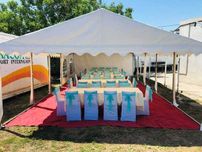 Corturi pentru evenimente marimi  de la  3x2-10x26m ab
