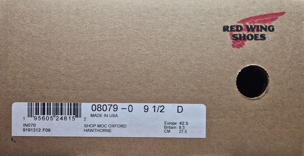 Red Wing Shop Moc 8079 - Roughout Abilene Leather - USA 9,5/ EUR 42,5/