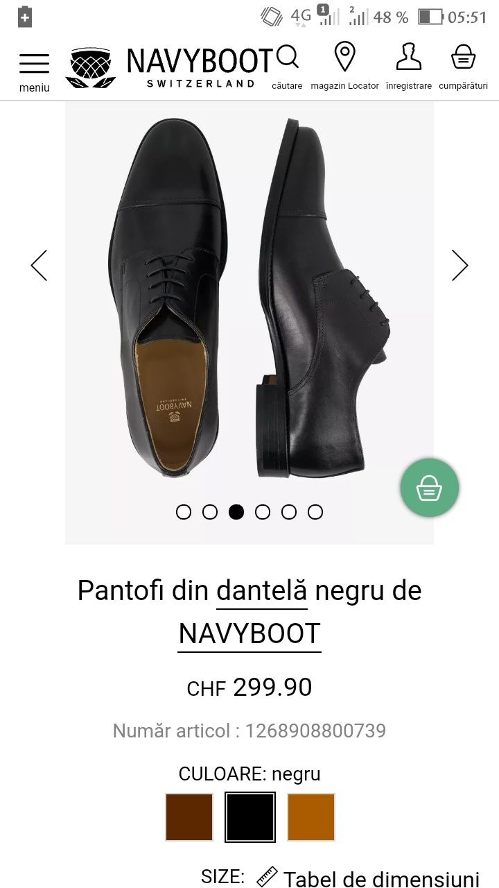 Navyboot mar 44 piele