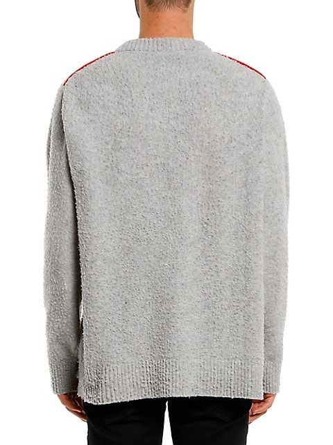 80% вълнa Diesel K-Casy Wool Blend Textured Pullover мъжки пуловер - L