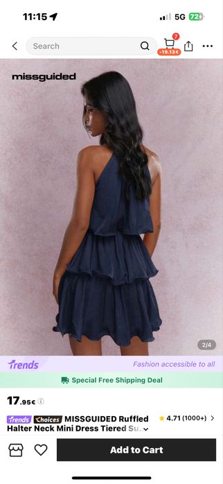 Mini dress missguided / мини рокля / вечерна / коктейлна