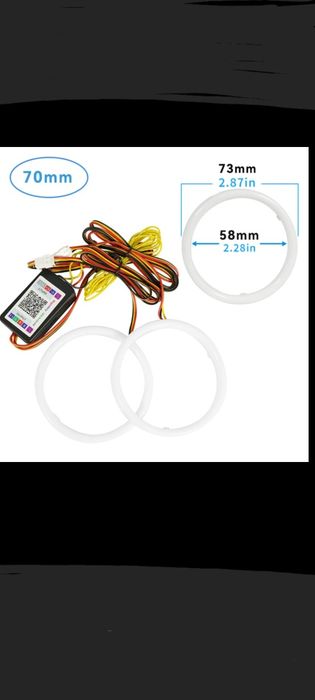 Angel Eyes App Bluetooth RBG DR pentru ATV