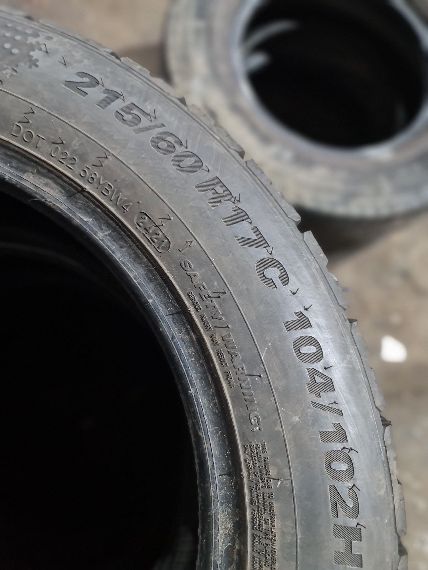 4x 215/60/17C M+S KUMHO 6MM 2021 Stare impecabila