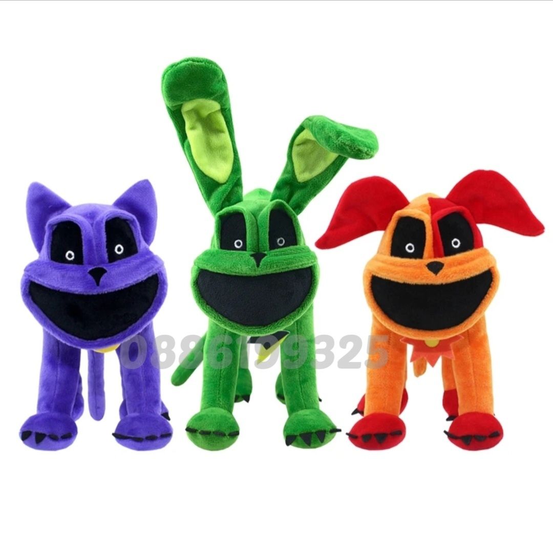 Плюшена играчка 40cm Smiling Critters Cat Nap Лилава котка CatNap DogD