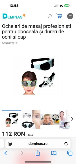 Ochelari masaj ocular, pentru ochi, vibromasaj Verke