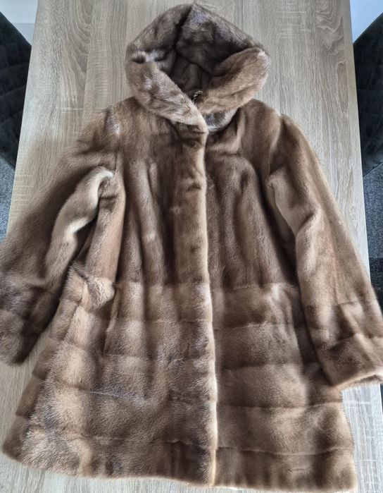 Haina lunga din blana de vizon dama