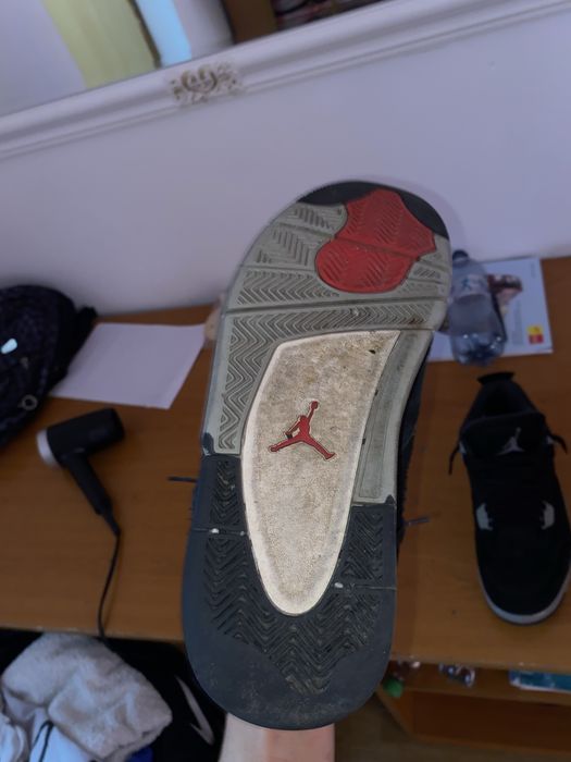Jordan 4 black canvas retro