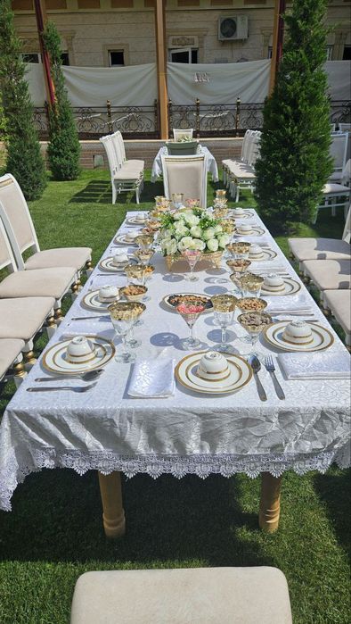 Prakat Stol Stul Pasuda Naves.Arenda Stol Stul Naves Zont Qozon Ochoq