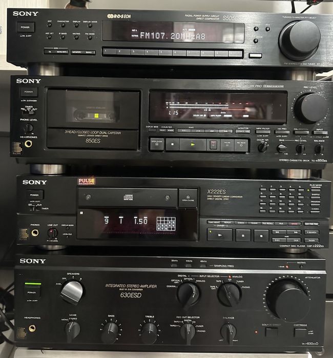 Linie Sony ES TA f630ESD CDP X222ES  tuner s505ES