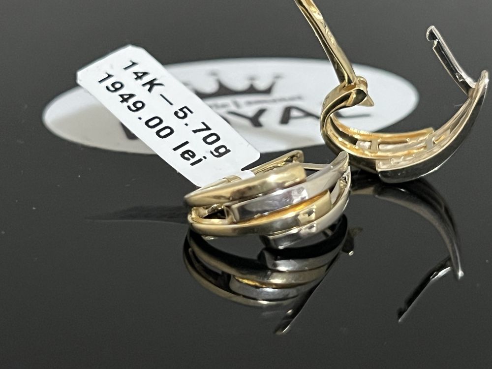 Bijuteria Royal CB : Cercei aur 14k 5,70 grame