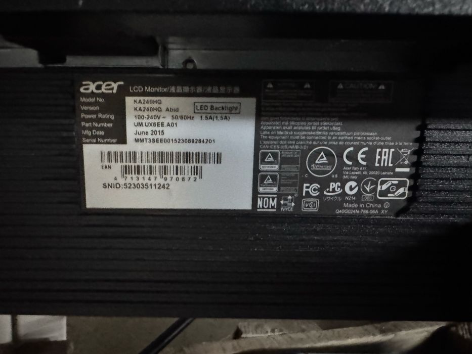 Монитор ACER KA240HQ