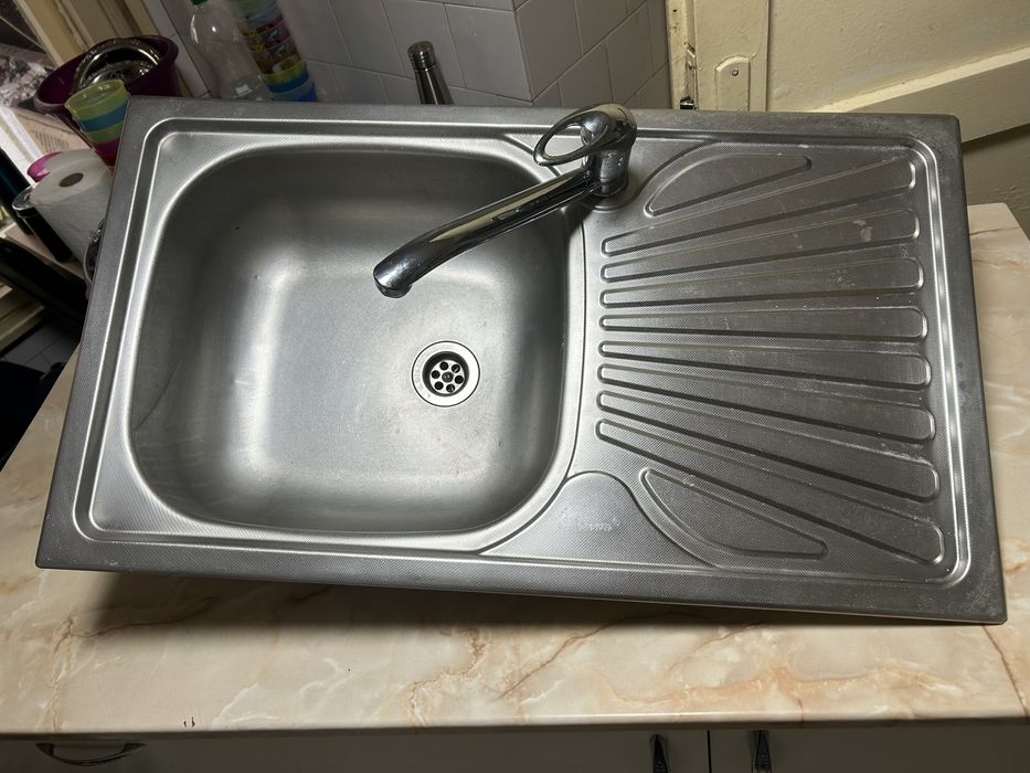 Chiuvetă Bucătă pe Stânga + Baterie