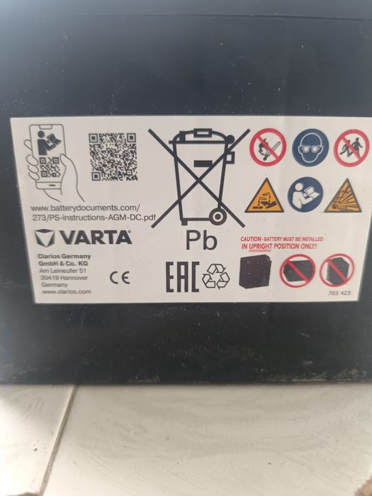 Мото акумулатор  Varta TX 20 BS AGM