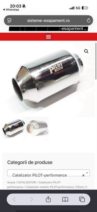 Catalizator 200 celule Pilot