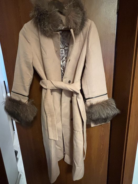 Дамско палто в розово