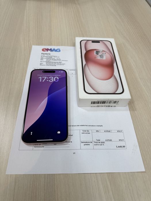 iPhone 15 Plus  ,neverlocked , 256 GB ,Baterie: 89%