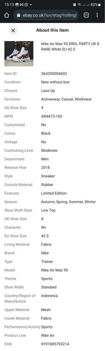 Nike Air Max 95 ERDL Party White