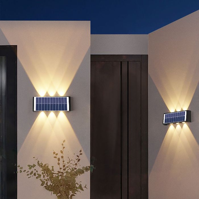 Aplica Exterior cu Panou Solar IP65, Lumina calda sau Lumina rece, 8W