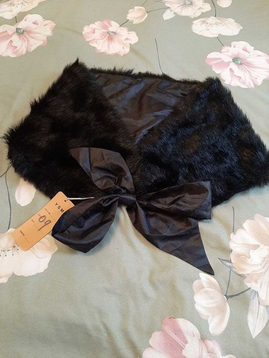 Меховая накидка на платье - Болеро