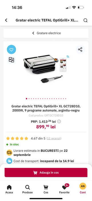Gratar electric Tefal