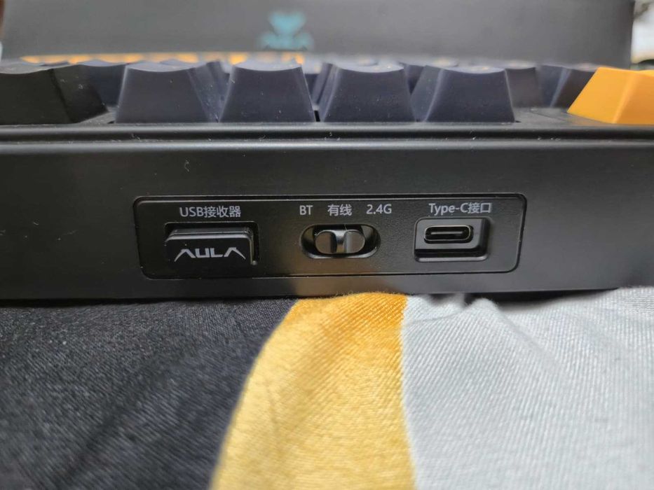 Tastatura mecanica AULA F75 Neagra wifi/bluetooth/cablu, hotswap rgb