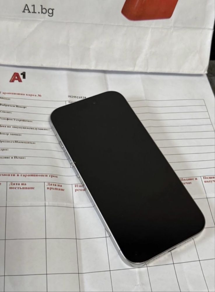 ЧИСТО НОВ 256GB iPhone 16 Pro Гаранция А1 2027 г. White Titanium