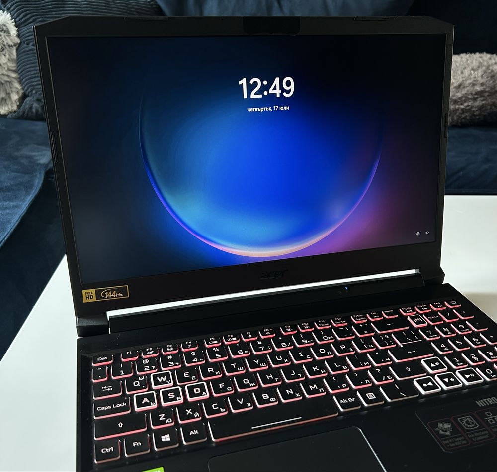 Лаптоп Acer Nitro 5 - 1TB, 16GB RAM, AMD Ryzen 7 5800H 3.20 GHz