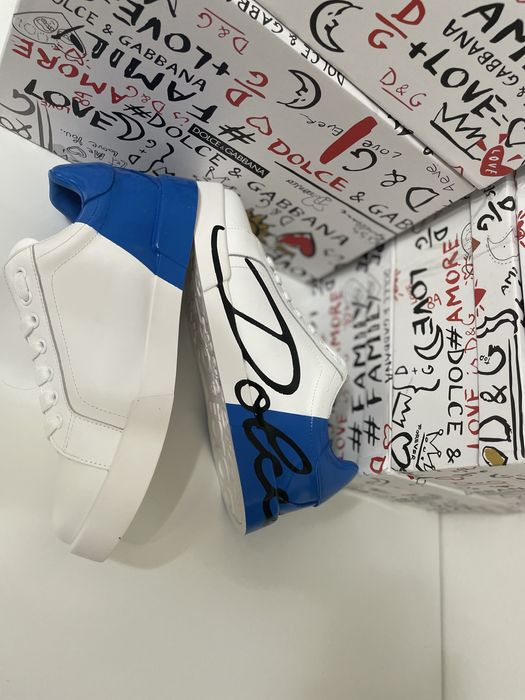 Adidasi Dolce Gabbana Portofino Blue&White Premium
